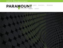 Tablet Screenshot of paramountmgp.com